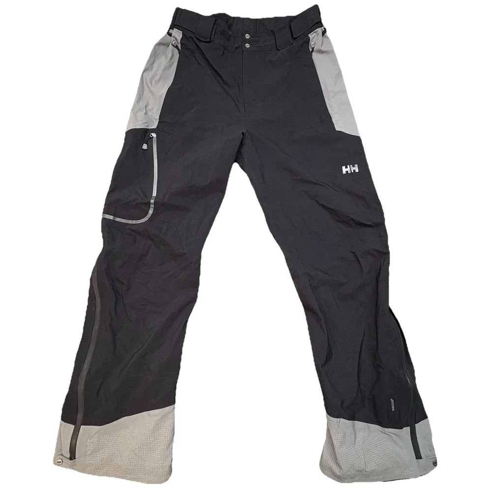 Helly Hansen Snow Pants Mens L‎ Black Helly Tech RECCO Primaloft Insulated Ski